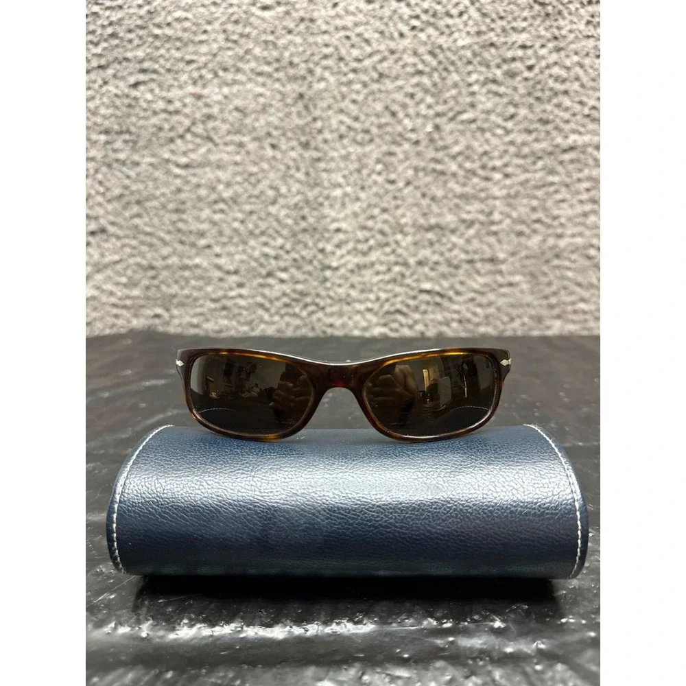 Persol 2604-S Polarized Oval-Wrap Sunglasses Tortoise 57-18 130 Italy 24/47 Rare